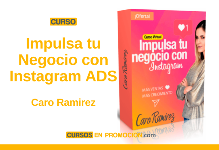 Curso Impulsa tu Negocio con Instagram ADS – Caro Ramirez