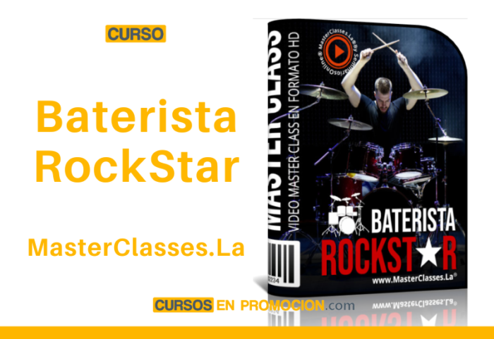 Curso Baterista RockStar – MasterClasses.La